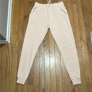 Women’s GymShark Peach Joggers Relaxed Fit Elastic Cuffs Size Small